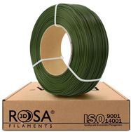 3D plastikas PLA tamsiai žalia (Army green) 1.75mm 1kg refill pakuotė Rosa3D