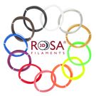 Филамент PLA набор 12 специальных цветов по 30г каждый (10м) 1,75мм для 3D ручек ROSA3D