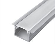 Profilis aliuminis anoduotas LED juostoms įleidžiamas, gilus GROOVE MAX, 3m