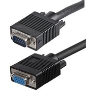 LEAD, S-VGA PLUG TO SOCKET, 10M, BLACK
