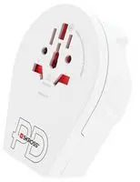 TRAVEL ADAPTR, WORLD TO US USB, 15A/250V