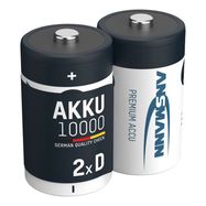 Аккумуляторы R20 (D) 1.2V 10000mAh Ni-Mh ANSMANN 2шт блистер