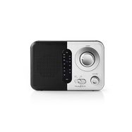 FM Radio | Portable Design | FM | Battery Powered / Mains Powered | Analogue | 2.4 W | Black White Screen | Headphone output | Carrying handle | Black / White