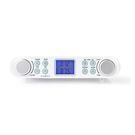 Kitchen Radio | Cabinet Design | FM | Mains Powered | Digital | 1.5 W | 2 " | Black Blue Screen | Alarm clock | Silver / White