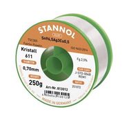 Solder wire Sn96,5/Ag3/Cu0,5 0.70mm 250g with flux Stannol