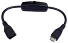 ON-OFF SWITCH CABLE, RASPBERRY PI, BLACK