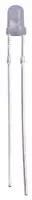 LED, 3MM, COOL WHITE, DIFFUSED, 10 PACK