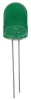 LED, 10MM, GREEN, DIFFUSED, 5 PACK