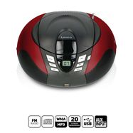 SCD-37 USB Red Portable FM Radio CD and USB player Red