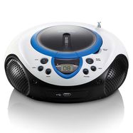 Portable FM Radio CD and USB player Blue