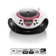 Portable FM Radio CD and USB player Pink