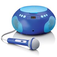 Portable radio / CD player with microfoon Blue
