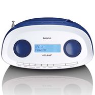 DAB+, fm boombox with cd, mp3, usb, blue