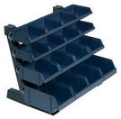 TABLE RACK WITH 16 BINS, R-BLUE