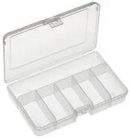 STORAGE BOX, 5 COMPARTMENT, TRANSPARENT