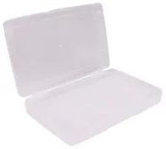 STORAGE BOX, 1 COMPARTMENT, CLEAR