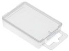 STORAGE BOX, 1 COMPARTMENT, TRANSPARENT