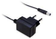 6W single output power supply 5V 1A plug in adaptor, 5.5x2.1mm, high reliable, extreme small, wall-mounted, Industrial, Mean Well