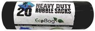 20 H/D INDUSTRIAL RUBBLE SACKS BLACK-30L