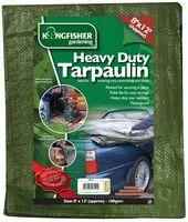 HEAVY DUTY TARPAULIN - GREEN 8X12FT