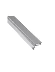 Aluminum profile with white cover for LED strip, anodized, recessed, SKYLINE, 2m