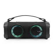 Bluetooth® Party Boombox | 5 hrs | 2.0 | 24 W | Media playback: AUX / USB | X4 | Linkable | Carrying handle | Party lights | Black