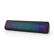 Bluetooth® Speaker | Maximum battery play time: 6 hrs | Table Design | 18 W | Stereo | Built-in microphone | Linkable | Black