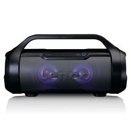 Splashproof Bluetooth® speaker met FM radio, USB, SD and Party Lights Black