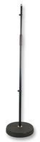 MICROPHONE STAND, ROUND BASE, BLACK