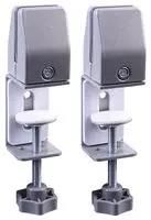 PANEL CLAMPS, EDGE MOUNT, SILVER PR