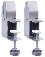 PANEL CLAMPS, EXT-EDGE MNT, SILVER PR