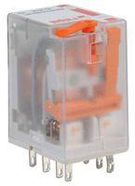 8-PIN INDUSTRIAL RELAY, 12A, 2PCO, 24VAC