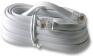 CABLE, RJ12-RJ12, WHITE, X WIRE, 3M