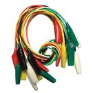 Cable with the crocodile type clamps 10pcs