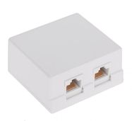 Розетка  двухсекционная 2xRJ45 (8P8C) CAT5