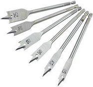 FLAT SPADE WOOD BIT SET - (6PC)