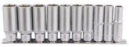 DEEP SOCKET SET, 10PC, 3/8"