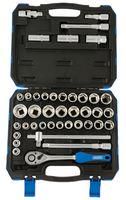 MET/IMP SOCKET SET, 41PC, 1/2"