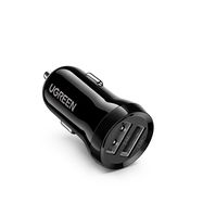 Automobilinis įkroviklis 24W 12-24V 2xUSB 4.8A, juodas