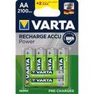 Varta Rechargeable NiMH Batteries AA 1.2 V 2100 mAh 4x AA + 2x AAA 800 mAh