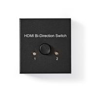 HDMI™ Switch | 3 port(s) | 1x HDMI™ Input / 2x HDMI™ Input | 1x HDMI™ Output / 2x HDMI™ Output | 4K@60Hz | 6 Gbps | Metal | Anthracite