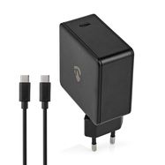 Wall Charger | 65 W | PD3.0 27W / PD3.0 36W / PD3.0 45W / PD3.0 65W | Quick charge feature | 3.0 / 3.25 A | Number of outputs: 1 | USB-C™ | Type-C™ | 2.00 m | Automatic Voltage Selection | Black