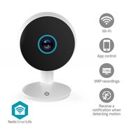SmartLife Indoor Camera | Wi-Fi | 3MP Full HD 1296p | Cloud Storage (optional) / microSD (not included) / Onvif | With motion sensor | Night vision | White