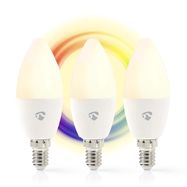 SmartLife Full Colour LED Bulb | Wi-Fi | E14 | 350 lm | 4.5 W | RGB / Warm White | 2700 K | Android™ / IOS | Candle | 1 pcs