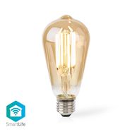 SmartLife LED Filament Bulb | Wi-Fi | E27 | 806 lm | 7 W | Warm White | 1800 - 3000 K | Glass | Android™ / IOS | ST64 | 1 pcs