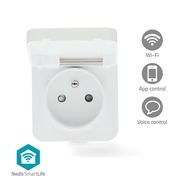 SmartLife Smart Plug | Wi-Fi | IP44 | Power meter | 3680 W | Type E (CEE 7/6) | -25 - 55 °C | Android™ / IOS | Grey / White | 1 pcs