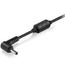 Power cable 1.2m with angle plug DC 4.0/1.35/10mm, with ferrite filter for supplies 45-90W
