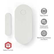 SmartLife Door Window Sensor | Zigbee 3.0 | Battery Powered | Android™ / IOS | White