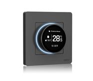Smart thermostat for gas/water boiler, dark grey, ZigBee, TUYA