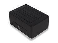 USB 3.2 Gen1 to 2.5" and 3.5" SATA dual hard drive docking station